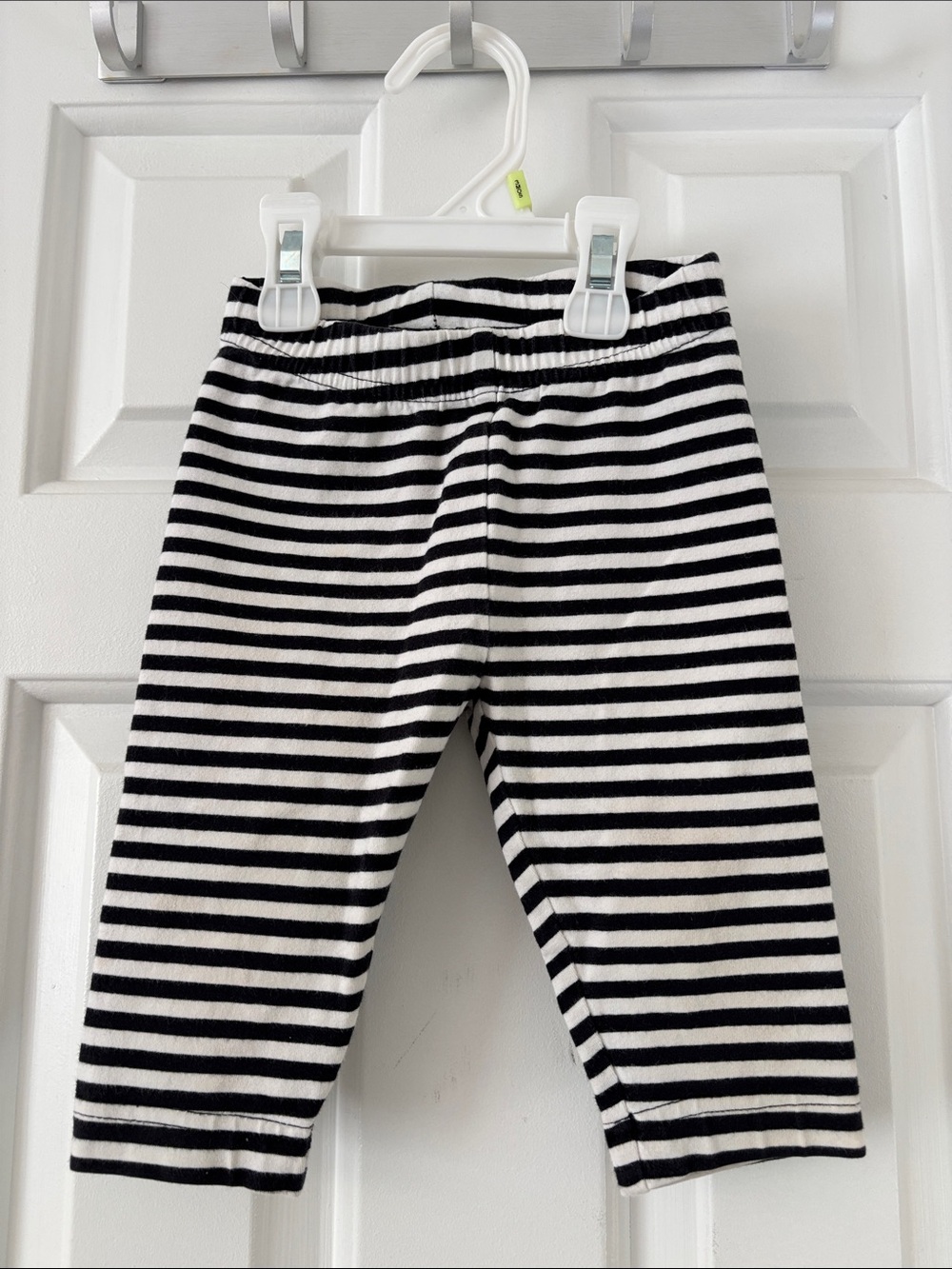 Hanna Andersson Black and White Striped Kids Leggings